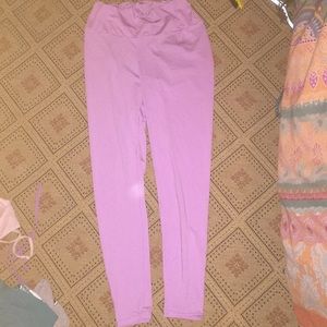 Lavender silky Scrunchie bunch leggings